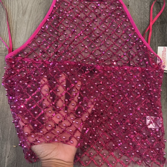 Transparent shimmer & pearl top - Picture 4 of 7